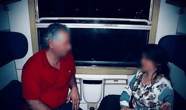 Zainab Abdulkarim Ali during one of the journeys in Crotone, Italy. group of 2008