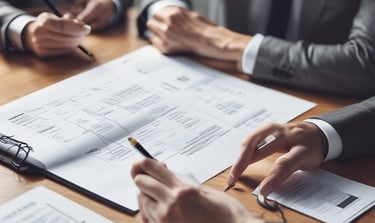 A professional consultant guiding a team through HR system implementation in a modern office.