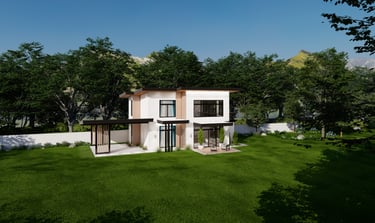 Two-story sustainable home in Costa Rica