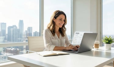 Solopreneur planning business growth and revenue strategy for 2026 using a simple, focused work