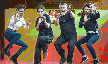 a group of people that are dancing on stage