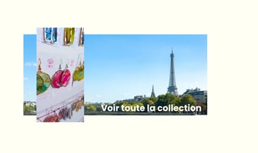 bijoux aquarelle art unique cadeau fabrication artisanale france paris