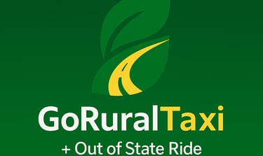 a green and yellow gourmeted logo for gourmet taxi