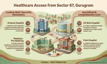 Hospitals near Sector 67 Gurugram
