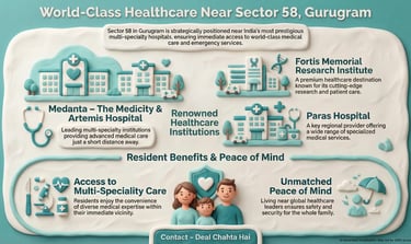 Hospitals near Sector 58 Gurugram
