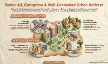 Sector 49 Gurugram Connectivity