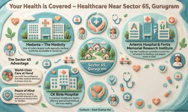 Hospitals near Sector 65 Gurugram