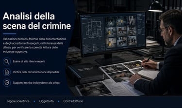 analisi scena del crimine a Palermo