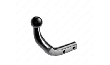 Swan neck towbar with narrow profile suitable for AL-KO stabilisers and cycle carriers