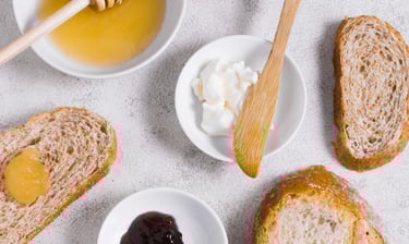 desayuno equilibrado de tostadas