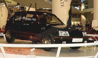 Peugeot 205 GTI 1FM au salon de l'auto