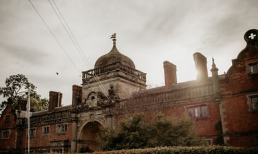 a wedding venue with tower