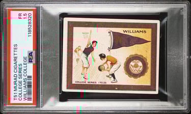 First Basketball Card Ever Made Williams College