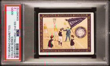 Northwestern NW University Rare Antique Basketball Card