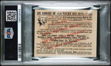 1931-32 La Vache Qui Rit 2nd serie B222 Foyer Alsacien De Mullhouse French Basketball Card (back)