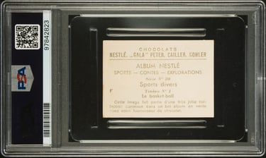 Nestle Basketball Card 1936 French Illustrated