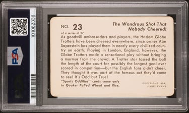 Globe Trotters Jimmy Evans 1950s card