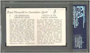 The Edmonton Graduates Canadian Women's Basketball team cards