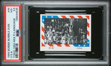 1964 Bobby Milou Bubble Gum Edition Rizla Tokio #44 Team USA Basketball Card
