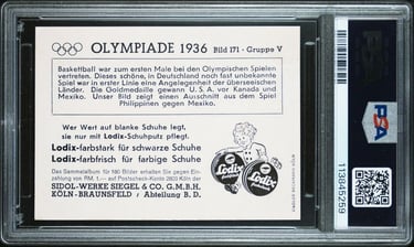 1936 Olympic Games German Sports Cards