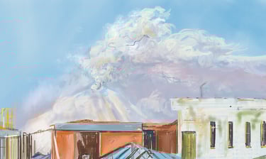 Puebla Popocatépetl - digital postcard