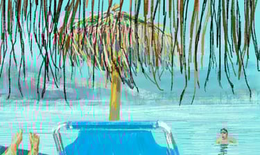 Beach view - digital postcard