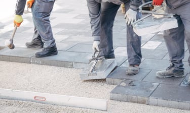 luxury paver installation crew in Sarasota Florida