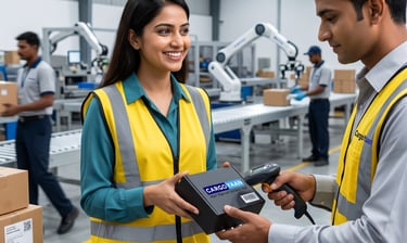 CargoYaan Worker Helping E-commerce Costumers