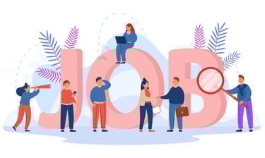 People looking for a job