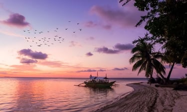 sunset in Balabac Island Philippines