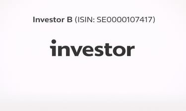 Investor logo + ISIN i svart