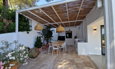 ibiza pool and terrace interior design