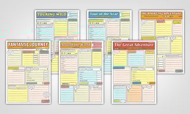 Comic book travel planners