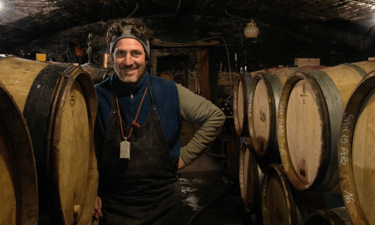 Vincent Chevrot dans la cave