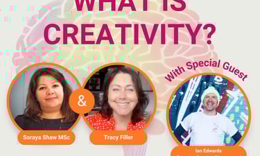 Episode 1 - What is Creativity? Soraya Sha & Tracy Filler with special guest Ian Edwards 