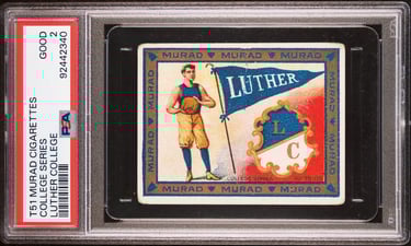 1909-1910 Murad College Series Luther Basketball