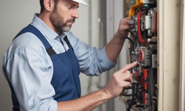 Smiling property manager handing lease documents to a happy tenant in a modern apartment.
