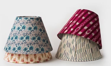 Printed and plated soft fabric shades