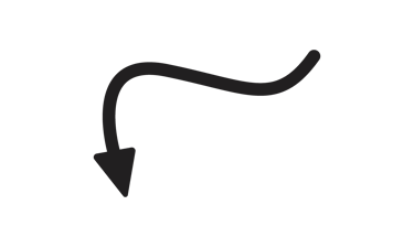 a black and white arrow pointing to the left