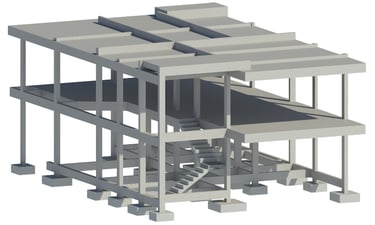 Projeto Estrutural Residência Alto Padrão em Alphaville - Pernambuco.