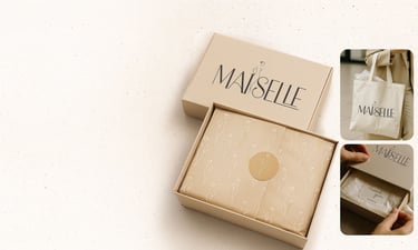Luxury packaging design for fashion unboxing experience. By UrBrand Studio.