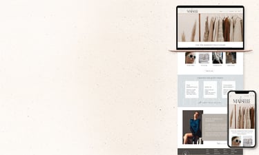 Fashion brand website design with editorial layout. By UrBrand Studio.