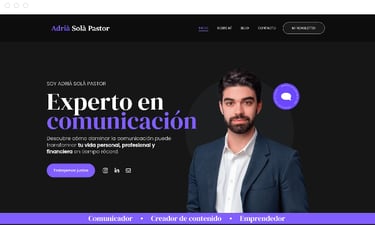 Création de site web vitrine pour agence de communication, réalisation Monbonsite