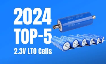 2024 top 5 2.3V LTO cells