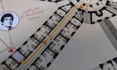 zoom sur le plan de la prison saint michel