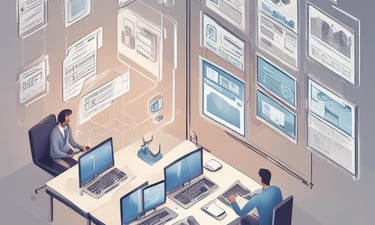 Factory floor with workers efficiently managing automated assembly lines under bright lighting.