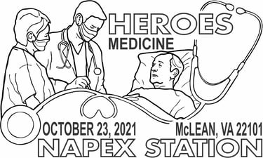 Show cancel illustration celebrating heroes in medicine