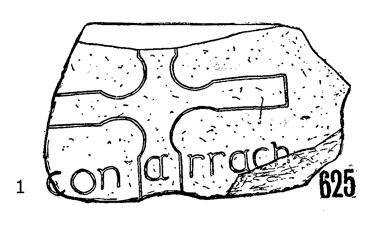 Clonmacnois Runestone 625 - Barony of Garrycastle, County of Offally, Ireland (400 CE)