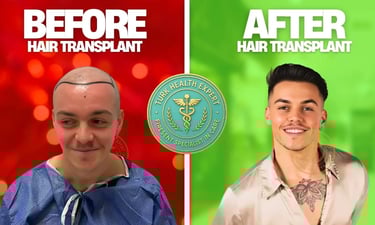 antes y despues del trasplante capilar