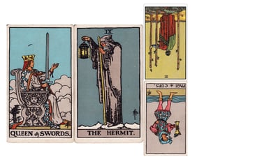 Tarot spread for IoPT self-resonance and parts healing around abandonment